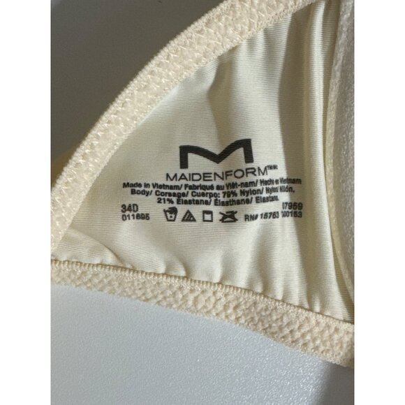 Maidenform Beige Underwire Bra Size 34D - Picture 3 of 3